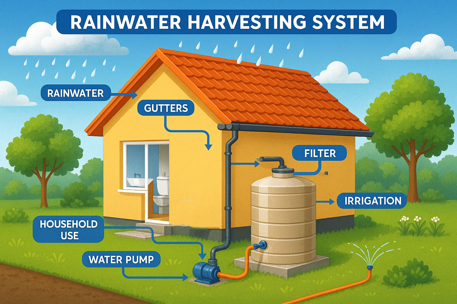 Rainwater Harvesting Infographic
